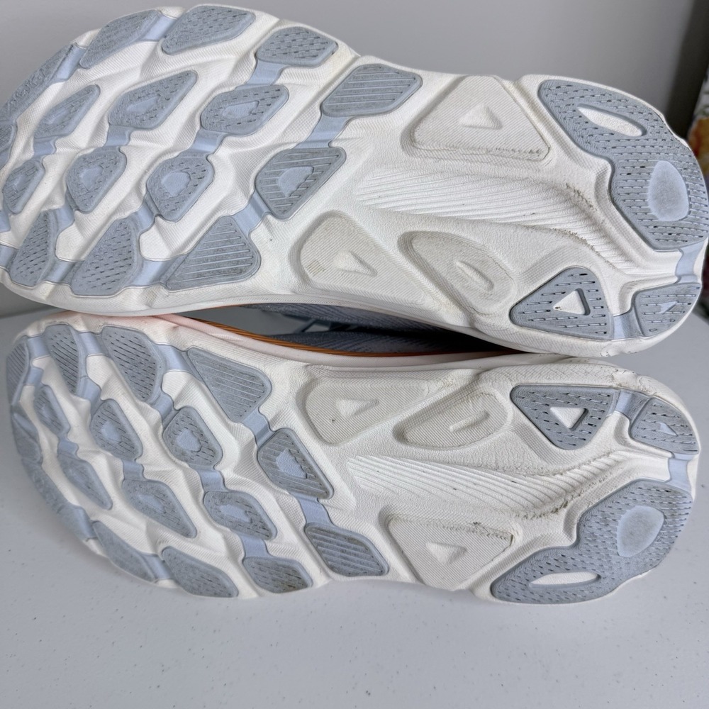 Hoka One One Clifton 9 Athletic Running Shoes Blue Orange 1127896 Womens Sz 8.5B - Picture 9 of 11